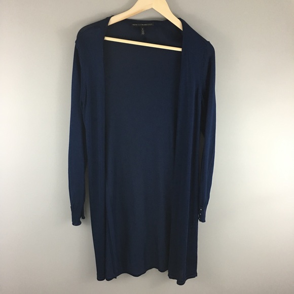 White House Black Market Sweaters - WHBM Black Label Navy Blue Cardigan